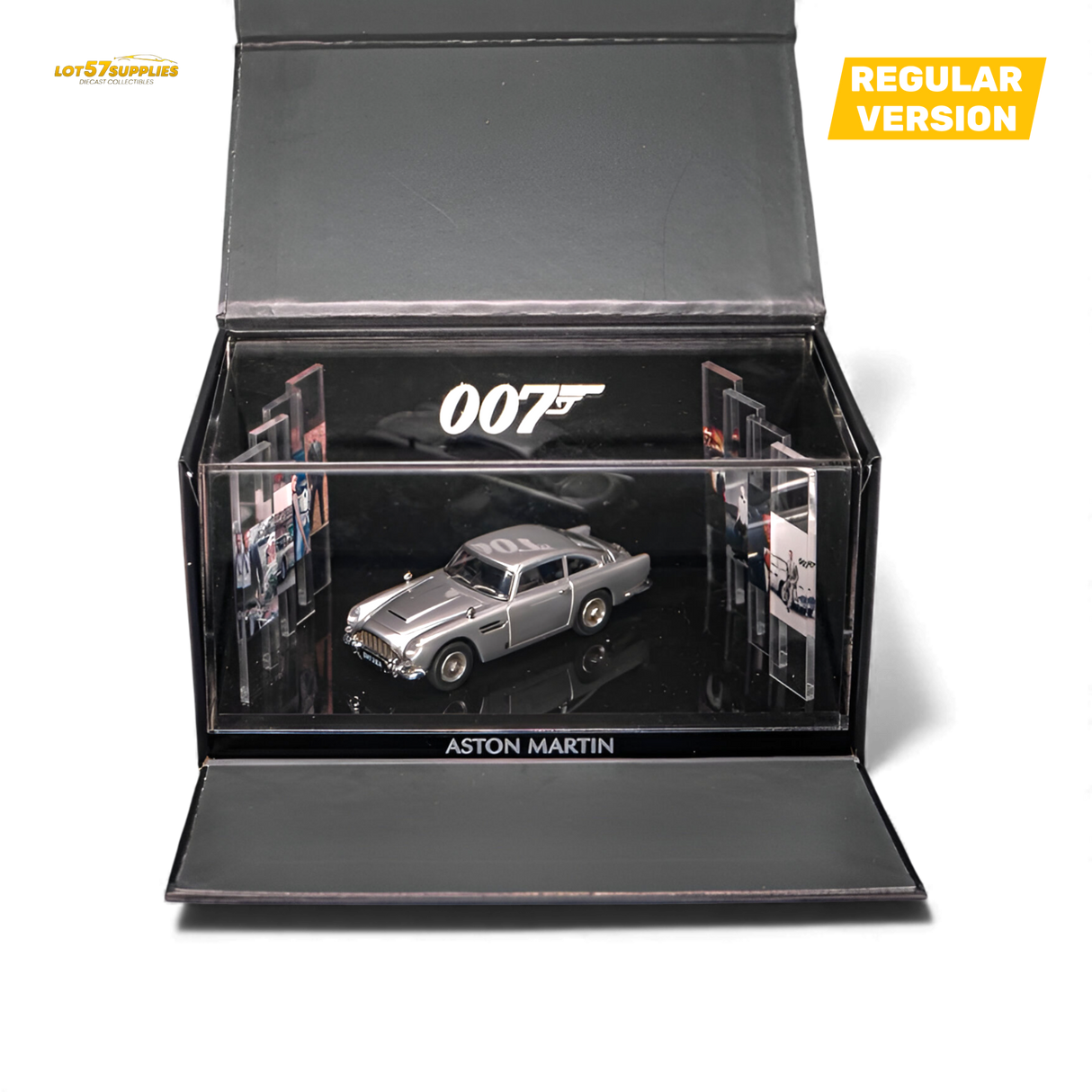 (Pre-Order) Aston Martin DB5 High Gloss Silver 1:64