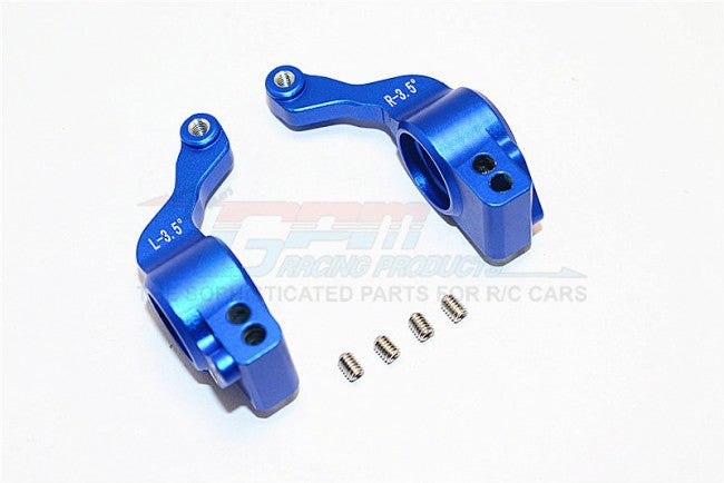 GPM Aluminium Rear Knuckle Arm Holder Für Kyosho Mini-Z AWD - Toe Out -0,2 Mm, 1 Stück Blau