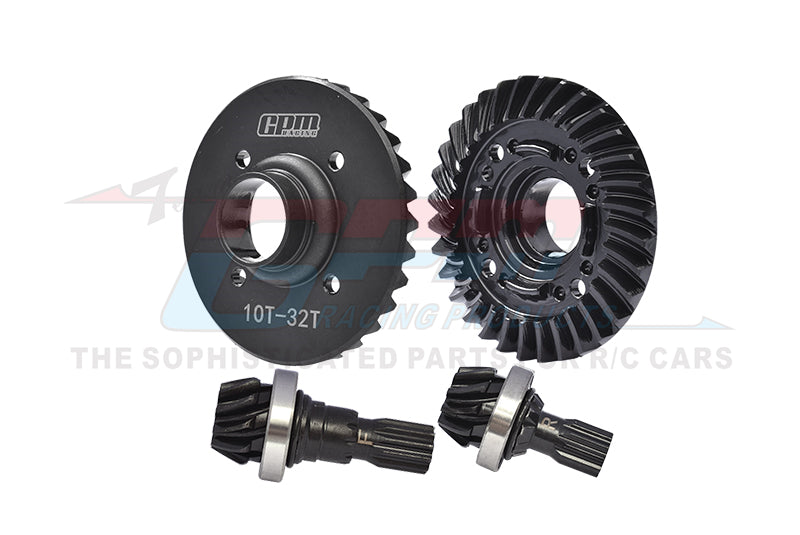 GPM RACING,TRAXXAS-XRT XMAXX MEDIUM CARBON STEEL 32/10T FRONT AND REAR DIFFERENTIAL GEAR SET XRT1032TS