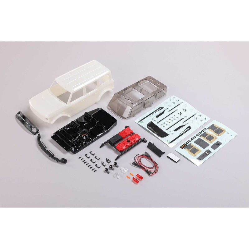 Axial AXI200009 Body White SCX24 Ford Bronco Car/Truck Bodies wings & Decals