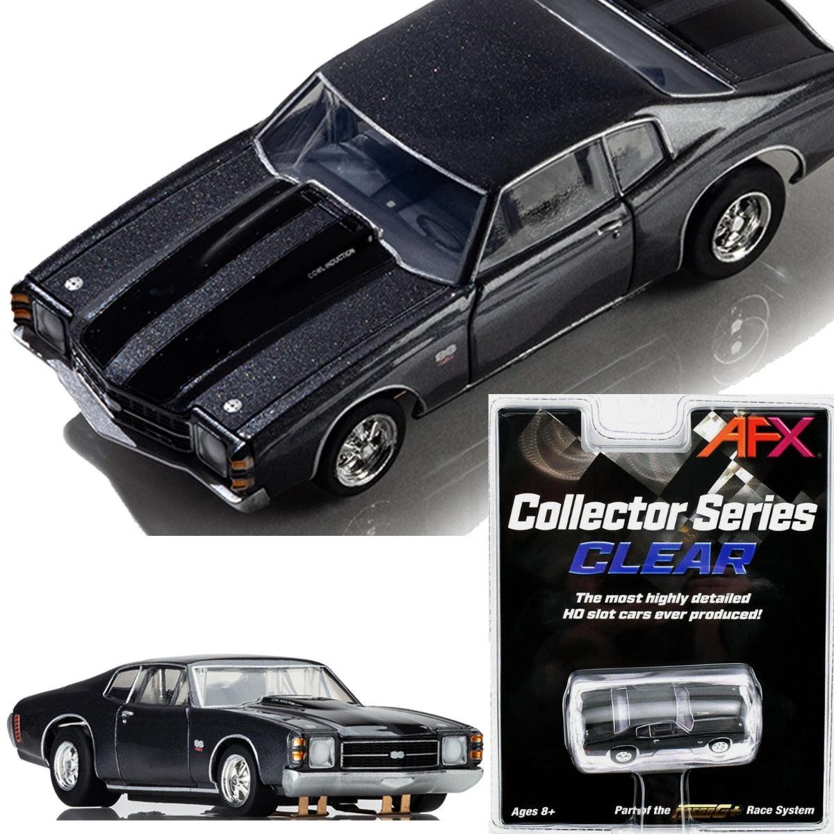 AFX 1972 Chevelle SS454 Black 22087 HO Scale Slot Car MegaG Mega G+