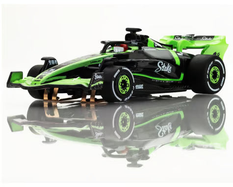 AFX AFX22091 Sauber F1 #77 C44 Stake FY HO Scale Slot Car (Green/Black) (LWB) (Mega G+)