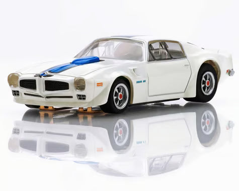 AFX AFX22096 1970 Firebird Trans Am HO Scale Slot Car (White/Blue)