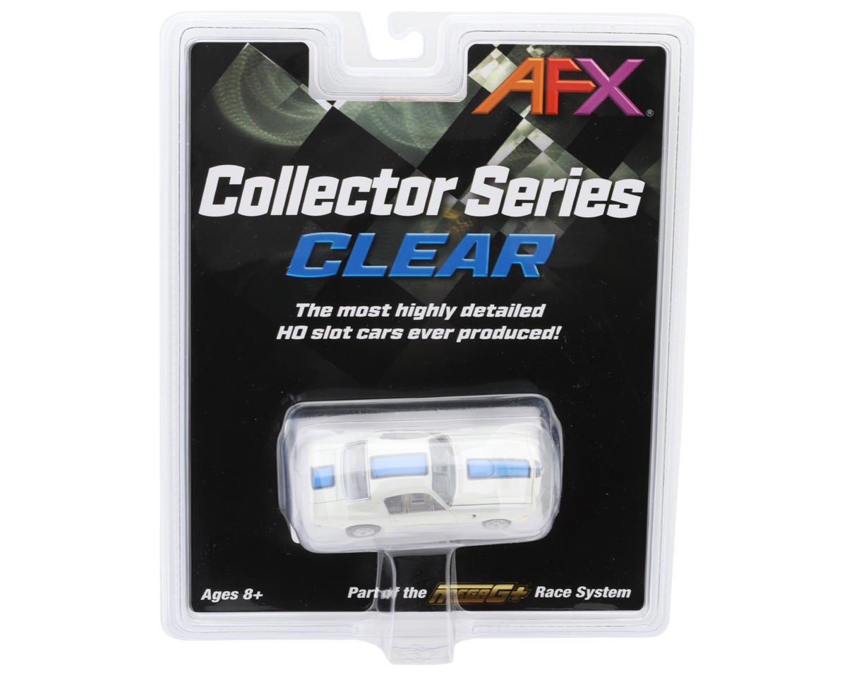 AFX AFX22096 1970 Firebird Trans Am HO Scale Slot Car (White/Blue)