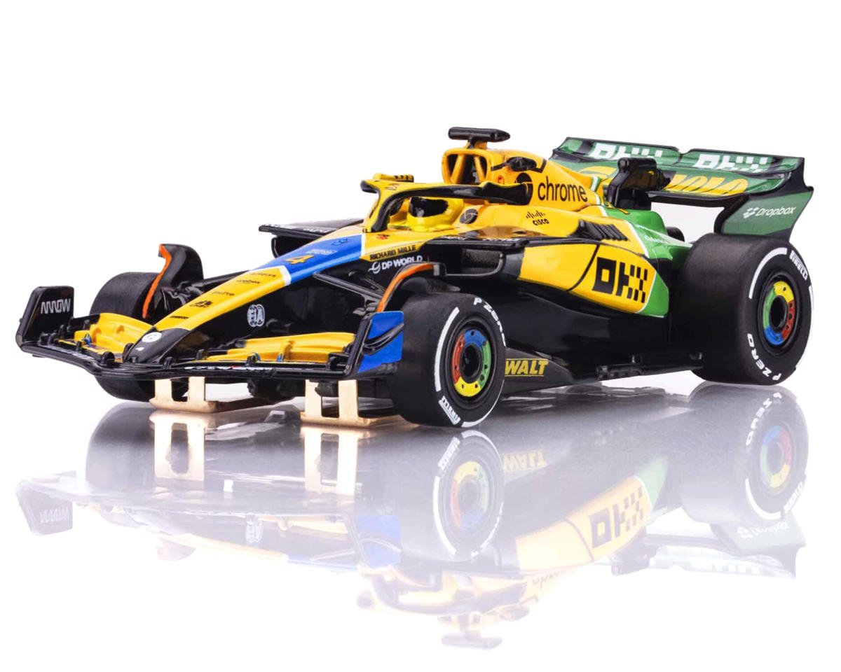 AFX AFX22120 MCLaren MCL38 F1 #4 Senna Monaco 2024 HO Scale Slot Car