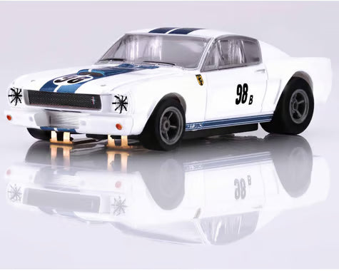 AFX AFX22125 1965 Donahue Shelby Mustang GT350R HO Scale Slot Car Miles