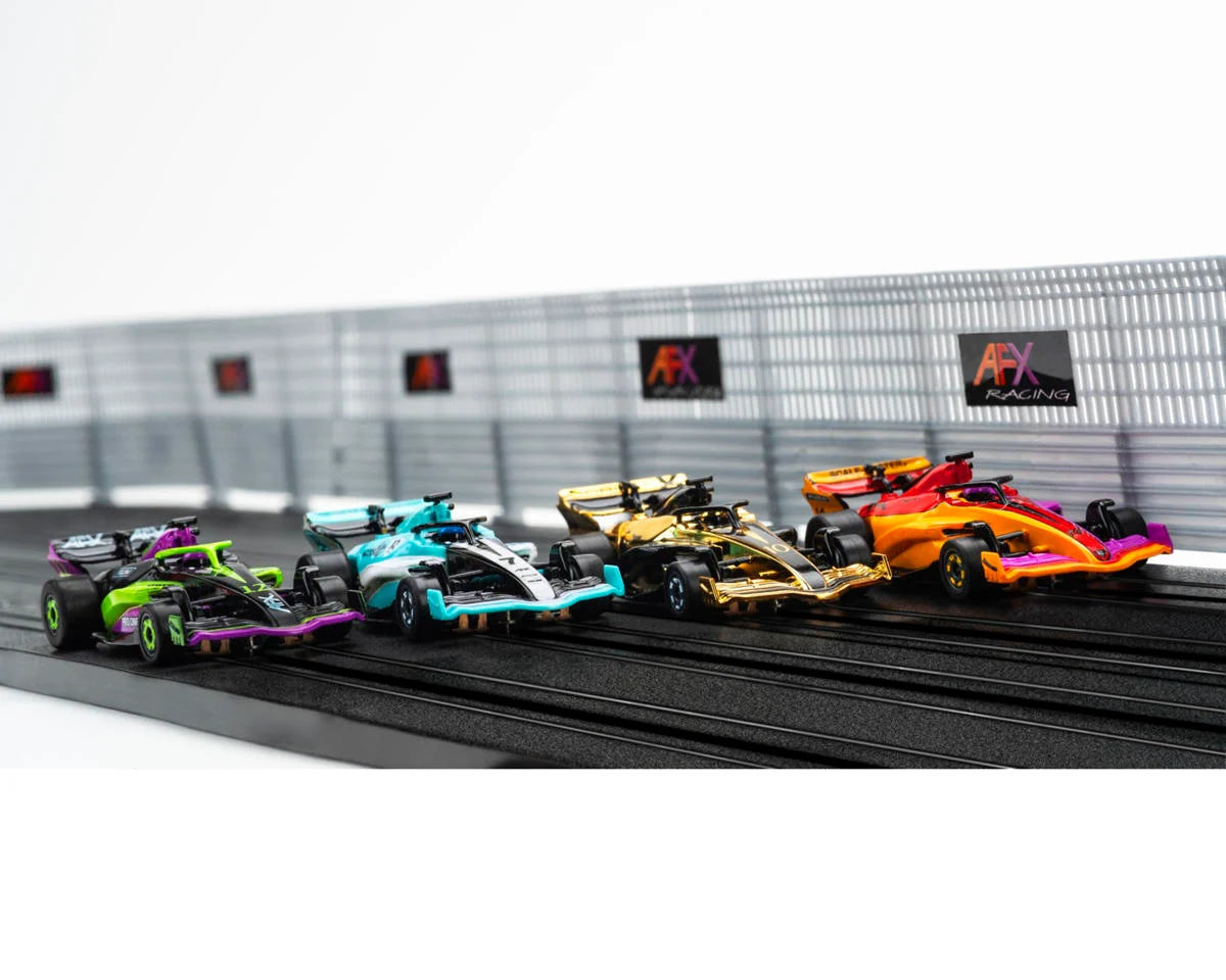 AFX AFX22157 Super International Raceway Slot Car Track Set w/Four Formula Cars (LWB) (Mega G+)