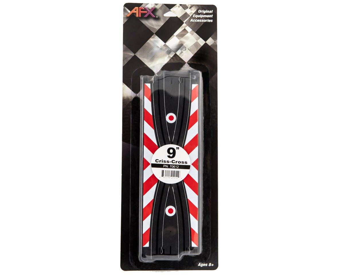 AFX AFX70612 9" Crisscross Slot Car Track expansion Pieces (2)