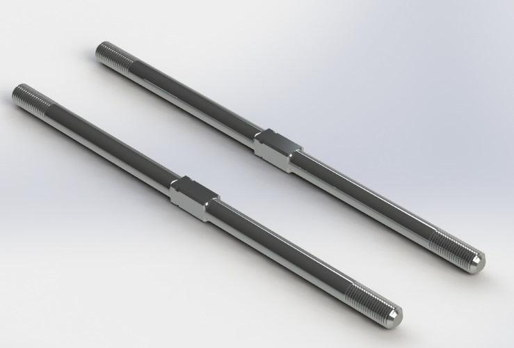 Arrma AR340101 Steel Turnbuckle 5x115mm (2) Nero 6S Nero Fazon Nero Big Rock