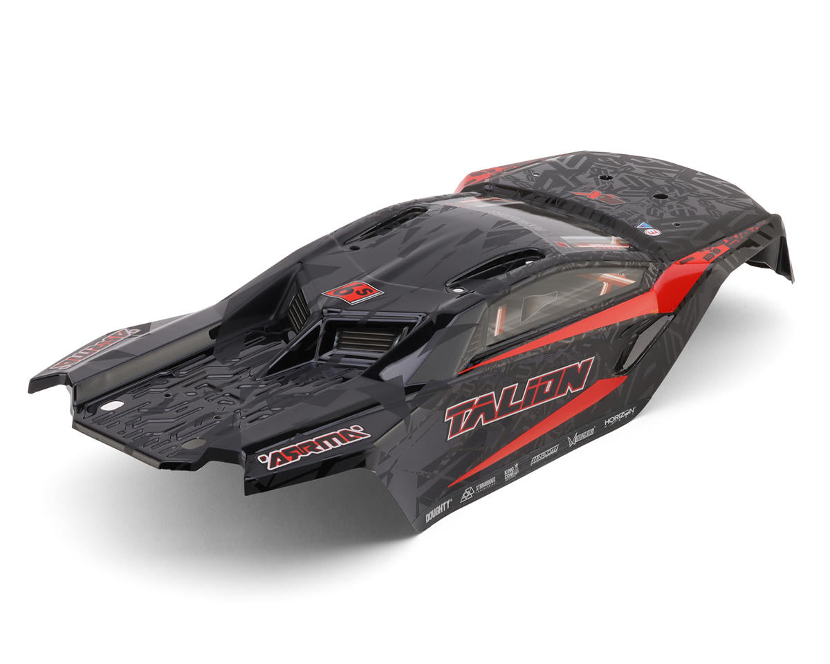 Arrma ARA-3406 Talion 6S BLX EXB 1/7 Pre-Painted Body (Black/Red)