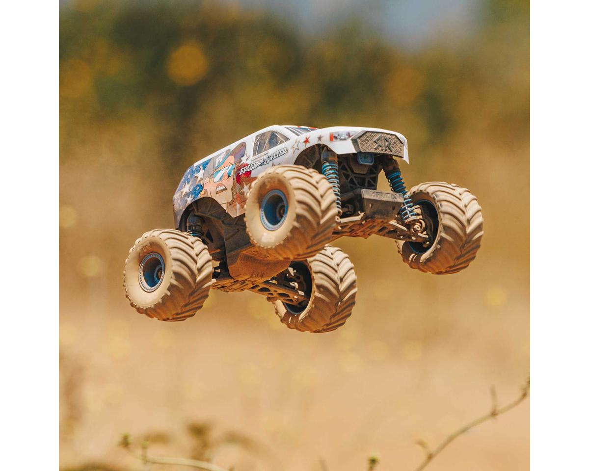 Arrma ARA2130FF Freedom Flyer Grom 1/16 4x4 RTR Brushed Monster Truck (White) w/SLT2 2.4GHz Radio, Battery & Charger