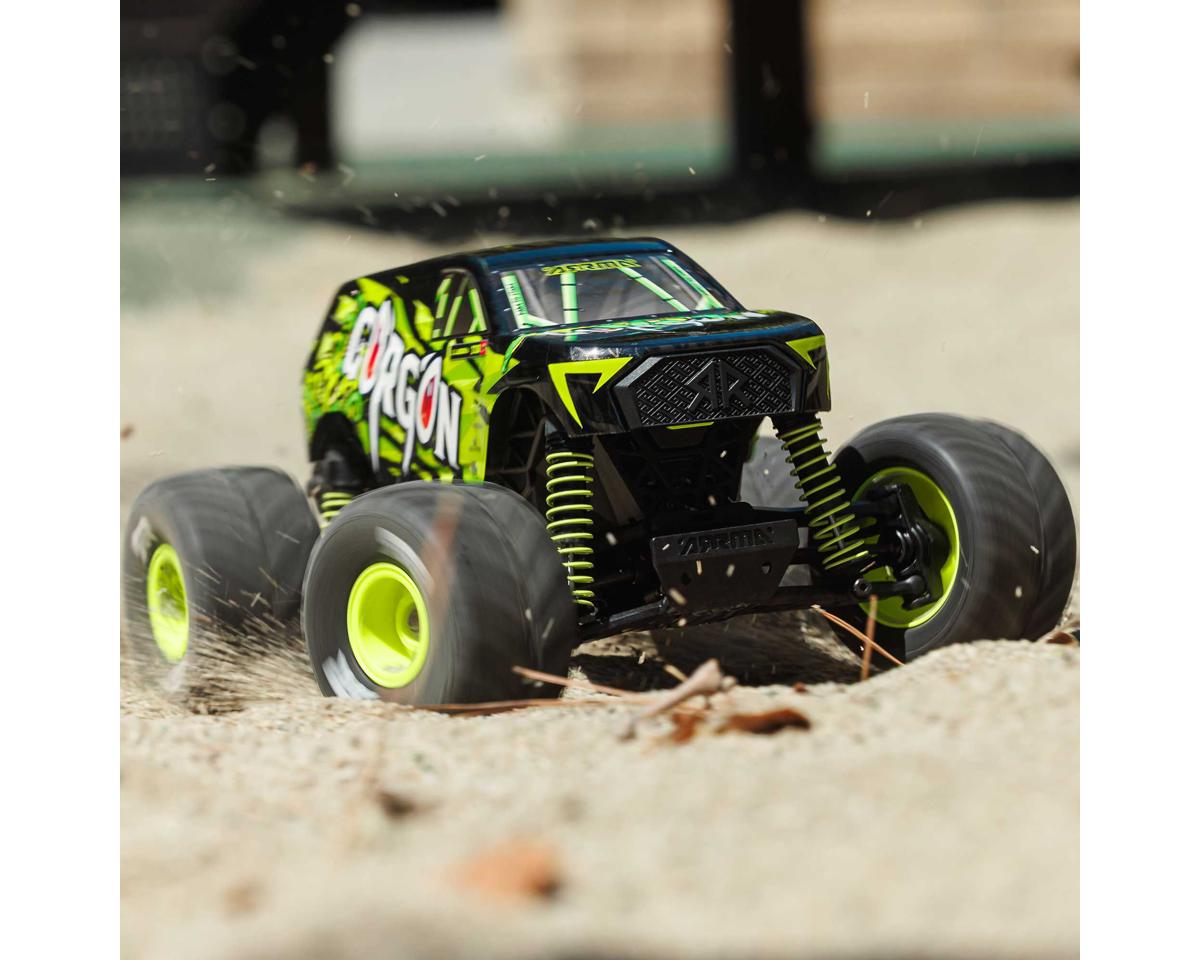 Arrma ARA2130T1 Gorgon Grom 4x4 1/16 RTR Brushed Monster Truck (Yellow) w/SLT2 2.4GHz Radio, Battery & Charger