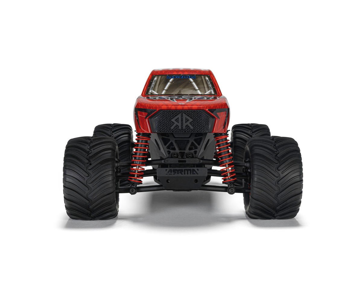 Arrma ARA2130T2 Gorgon Grom 4x4 1/16 RTR Brushed Monster Truck (Red) w/SLT2 2.4GHz Radio, Battery & Charger