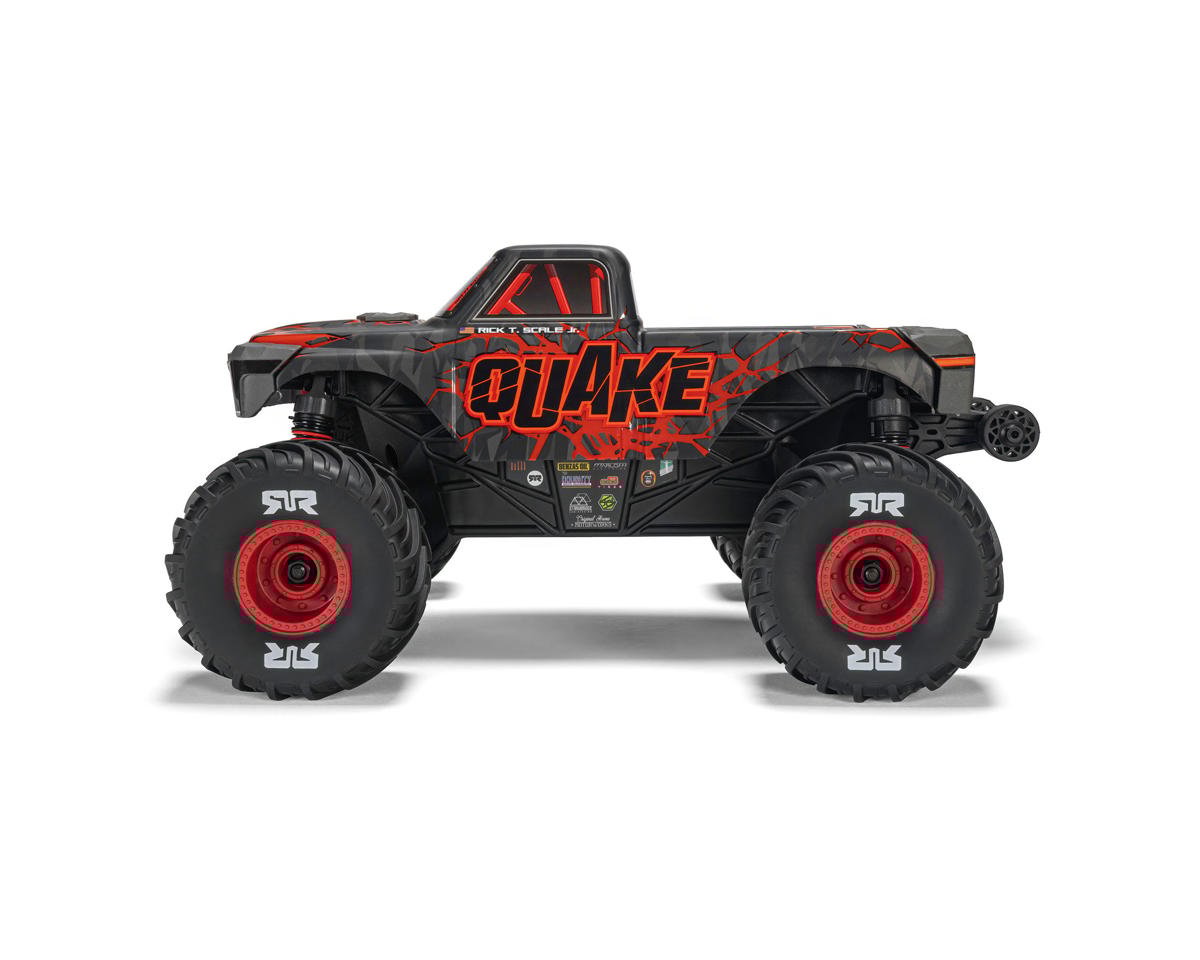 Arrma ARA2137T1 Quake Grom 4x4 1/16 RTR Brushed Monster Truck (Red) w/SLT2 2.4GHz Radio, Battery & Charger