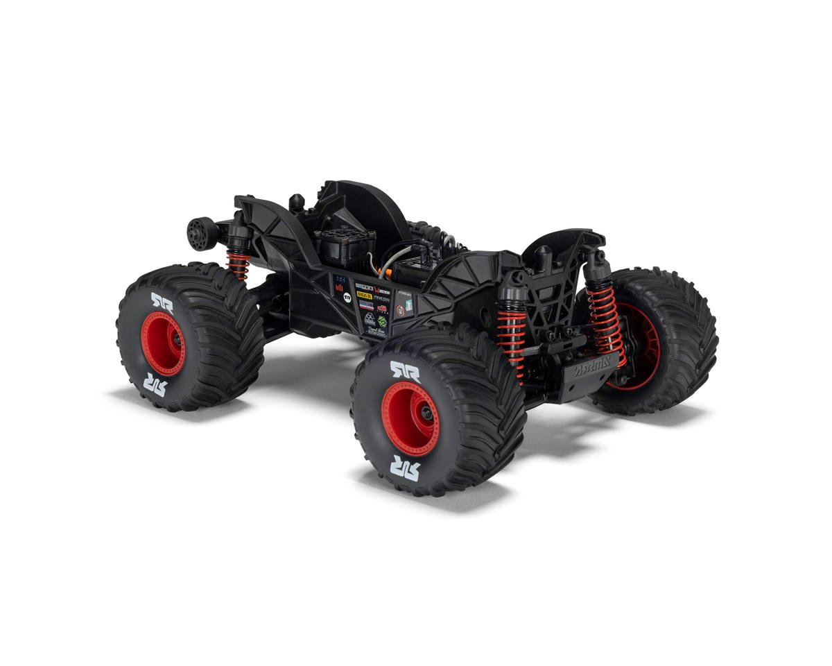 Arrma ARA2137T1 Quake Grom 4x4 1/16 RTR Brushed Monster Truck (Red) w/SLT2 2.4GHz Radio, Battery & Charger