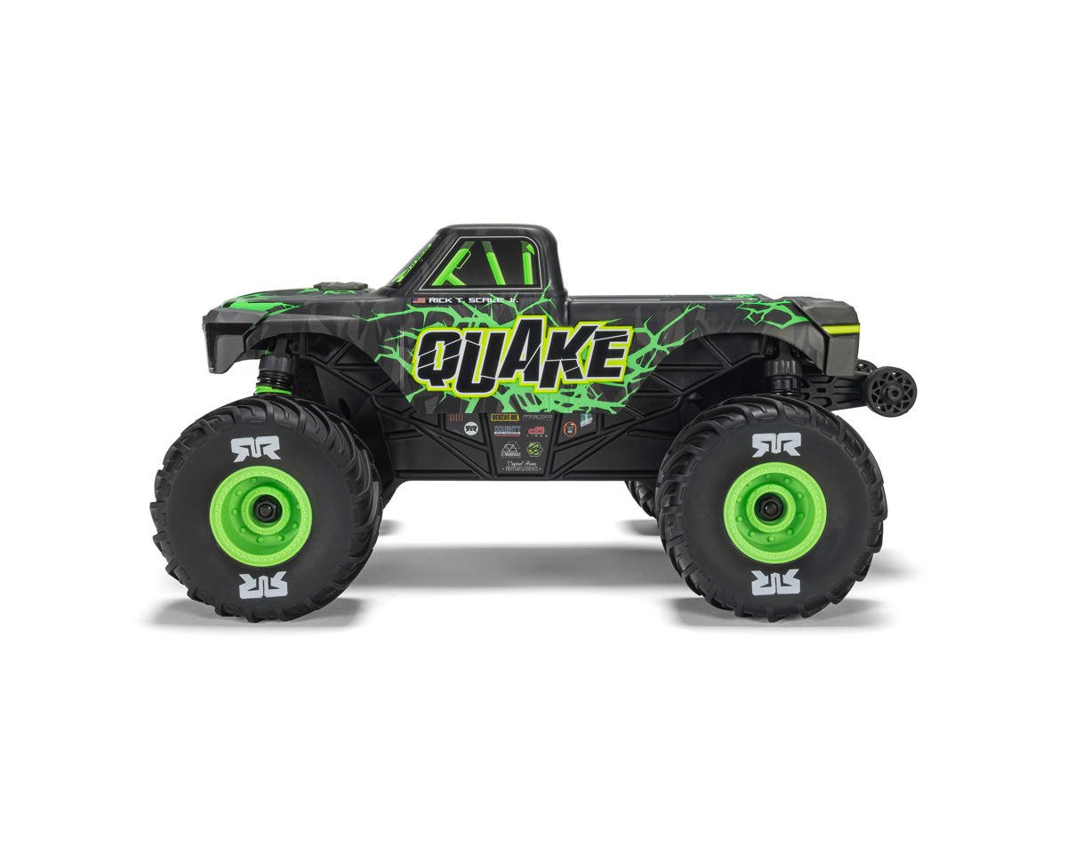 Arrma ARA2137T2 Quake Grom 4x4 1/16 RTR Brushed Monster Truck (Green) w/SLT2 2.4GHz Radio, Battery & Charger