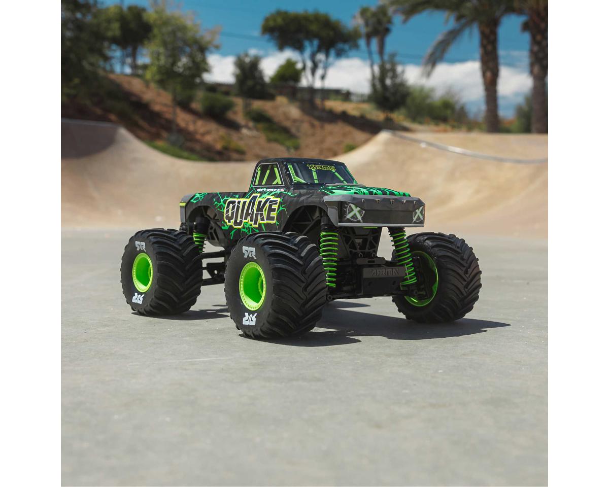 Arrma ARA2137T2 Quake Grom 4x4 1/16 RTR Brushed Monster Truck (Green) w/SLT2 2.4GHz Radio, Battery & Charger