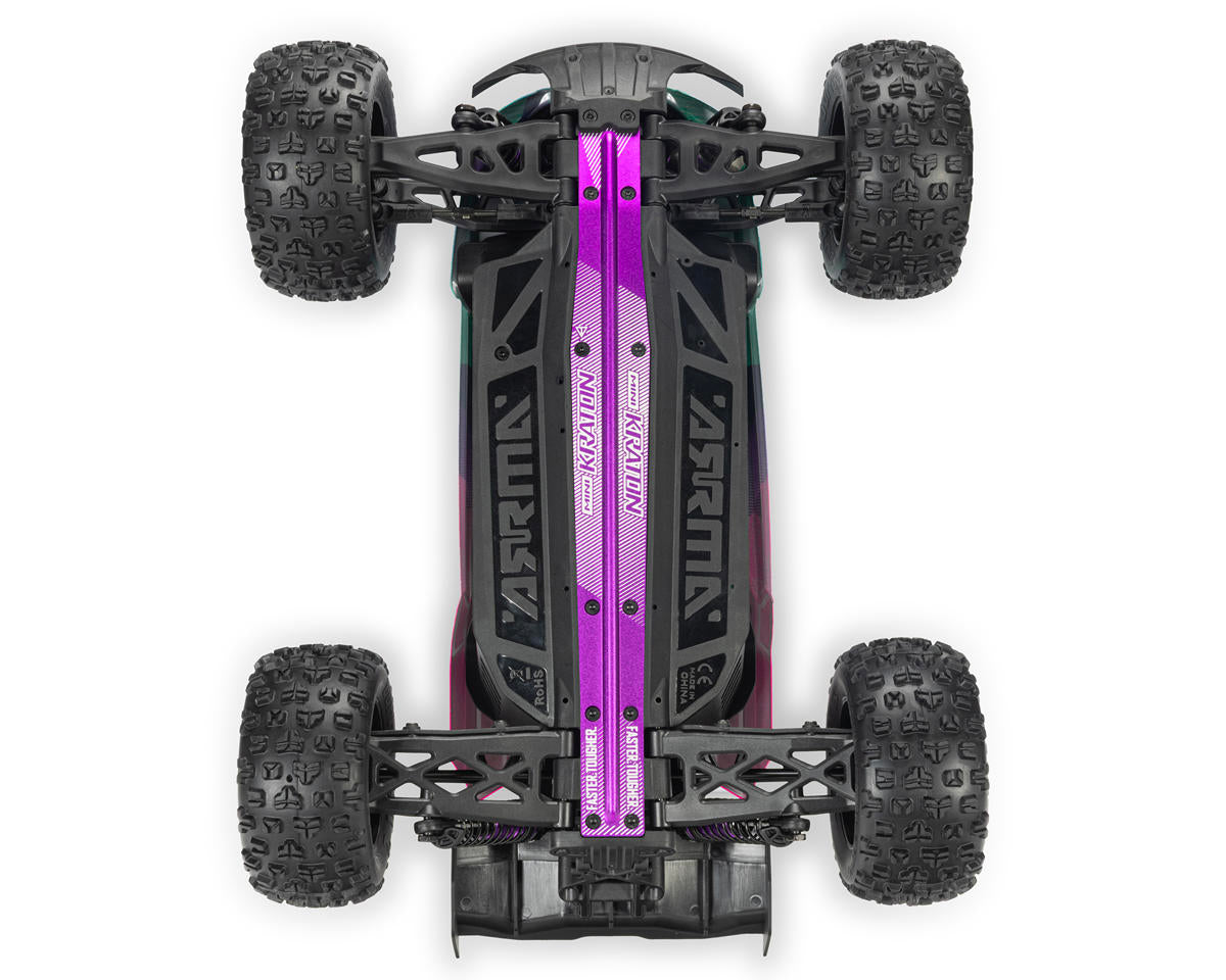 Arrma ARA2508ST2 Mini Kraton 3S BLX 4X4 1/16 RTR Brushless Speed Monster Truck (Teal/Pink) w/2.4GHz Radio, 3S LiPo Battery & Charger