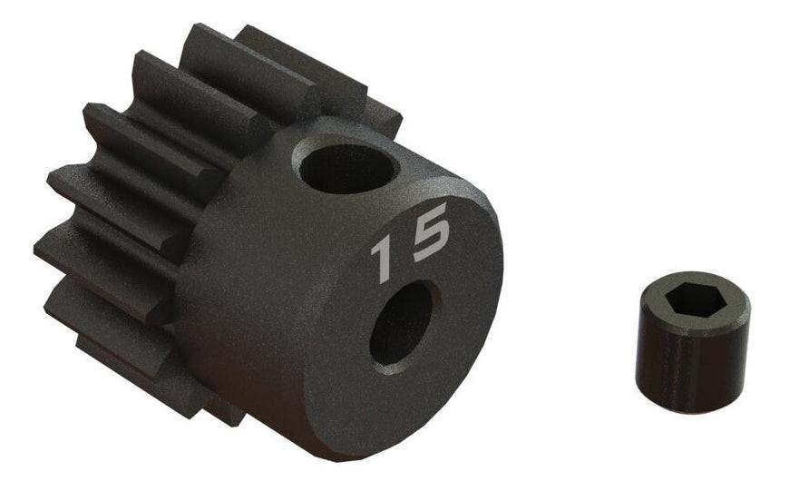 Arrma ARA311077 15T 0.8Mod 1/8" Bore CNC Steel Pinion Gear