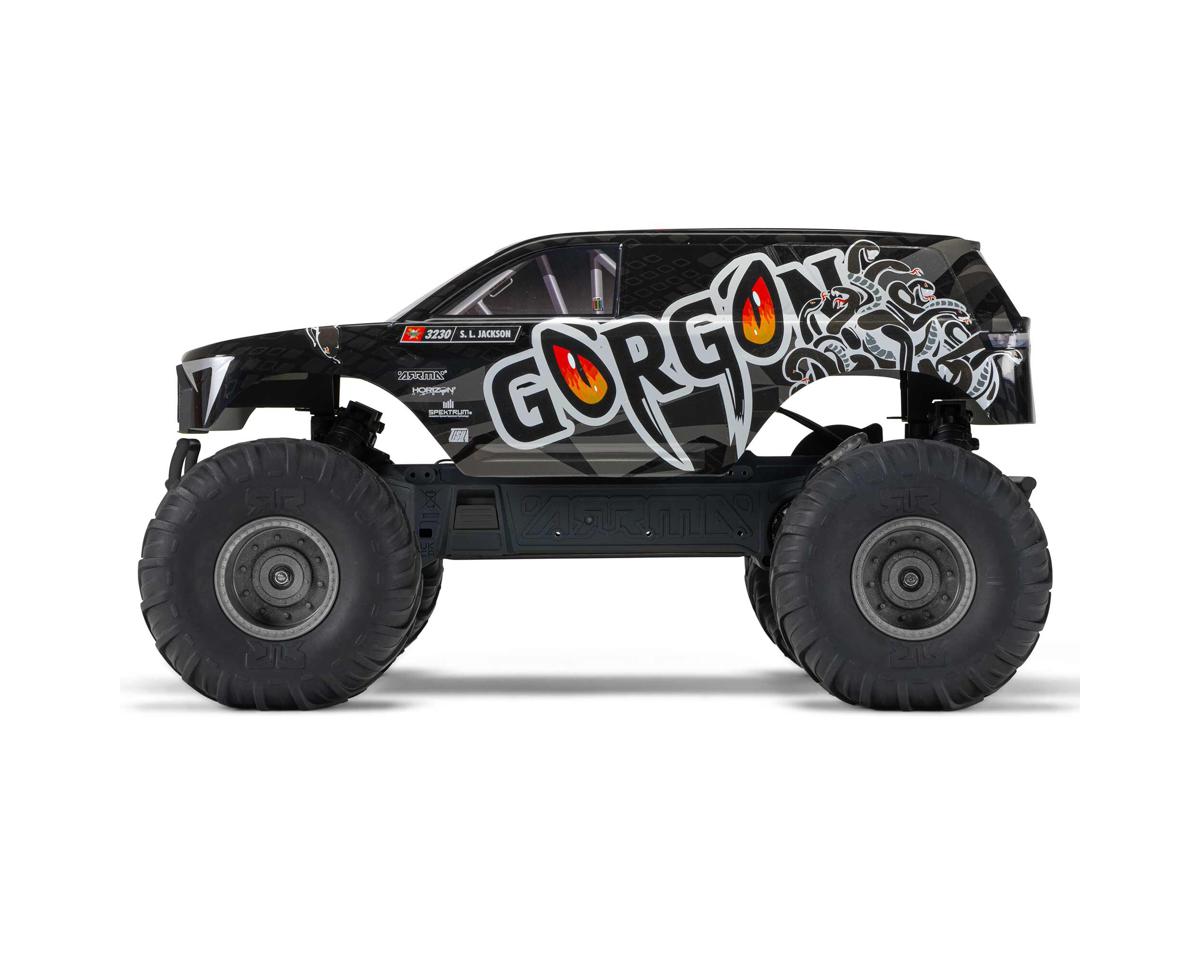 Arrma ARA3230SKT1 GORGON 4X2 MEGA 550 Brushed 1/10 Monster Truck Kit listo para ensamblar con radio SLT2 de 2,4 GHz, batería y cargador