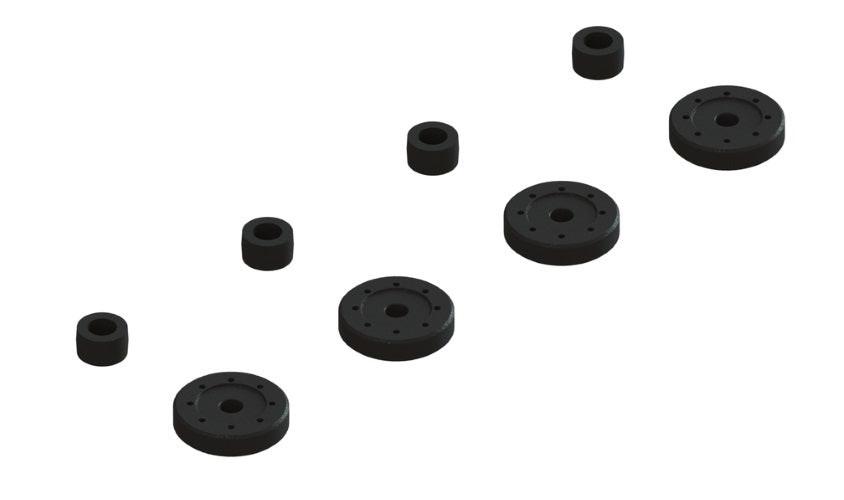 Arrma ARA330570 Shock Pistons & Cartridge Spacers Kraton 4X4 8S Outcast 8S