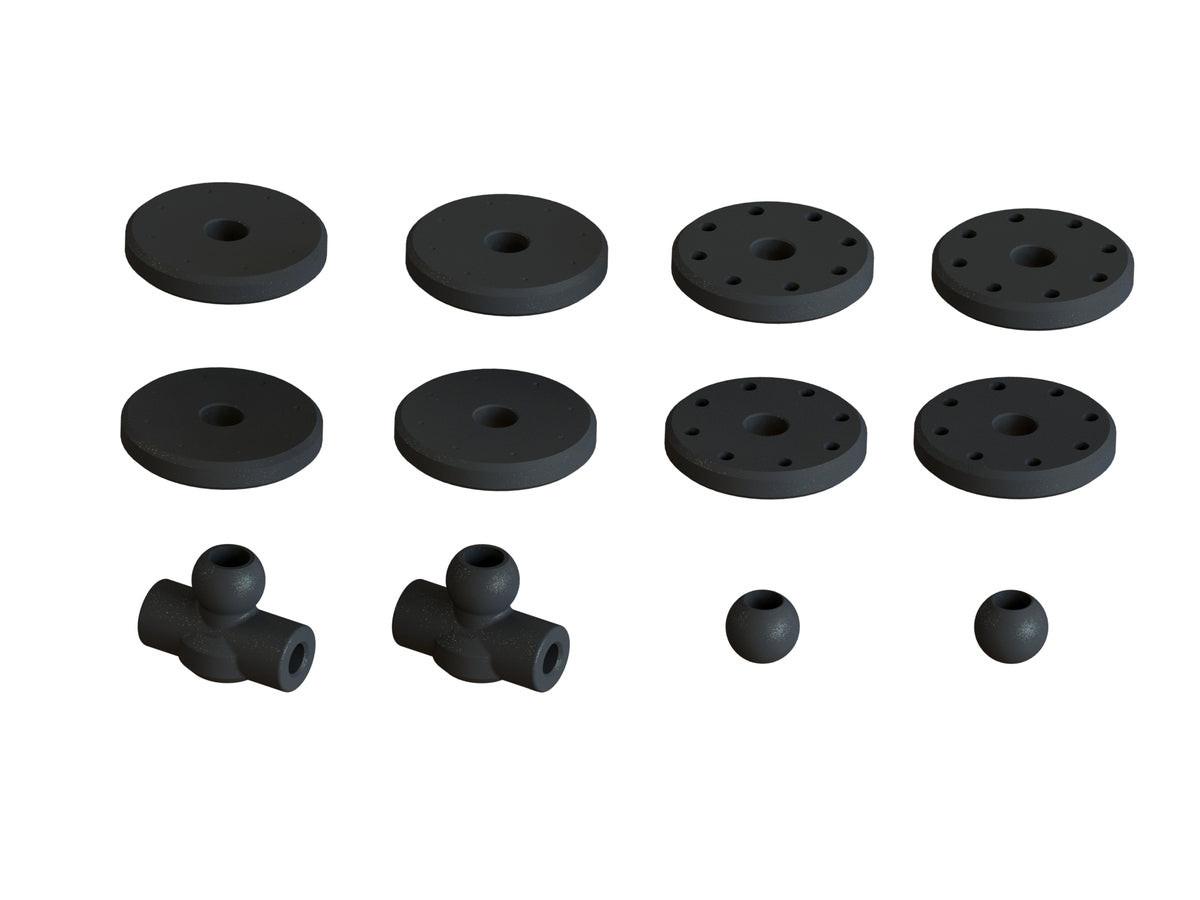 Arrma ARA330764 Shock Set Bore16mm Length110mm Piston 8x1.2mm Oil 2000cst Talion