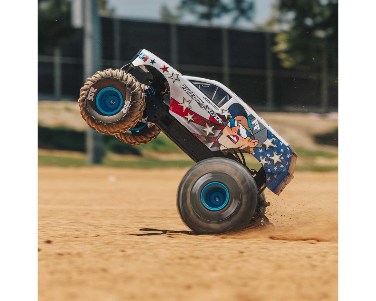 Arrma ARA3530SFFT1 Freedom Flyer 223S BLX 1/10 2WD RTR Brushless Monster Truck (White) w/SLT2 2.4GHz Radio, DSC, Battery & Charger