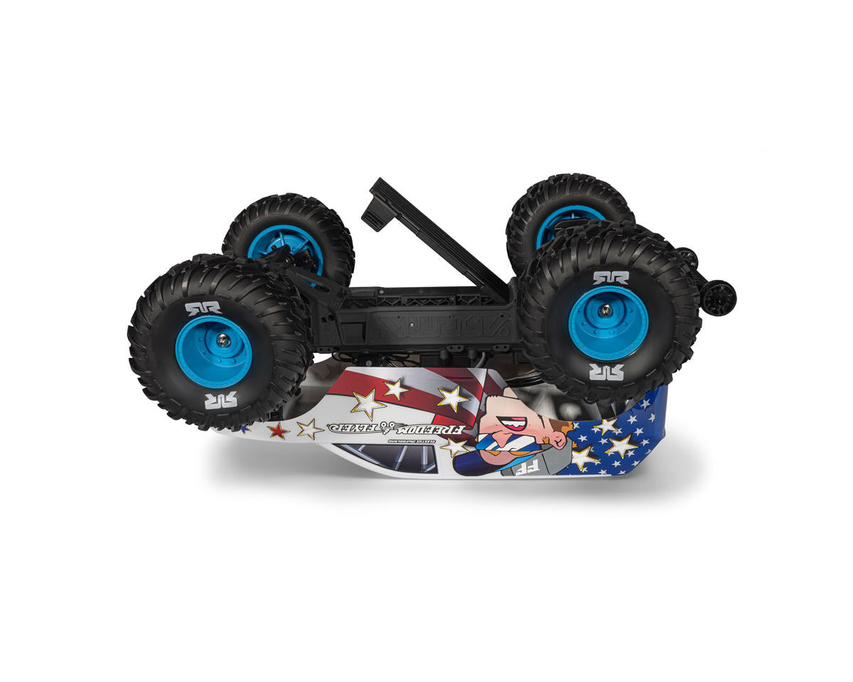 Arrma ARA3530SFFT1 Freedom Flyer 223S BLX 1/10 2WD RTR Brushless Monster Truck (White) w/SLT2 2.4GHz Radio, DSC, Battery & Charger