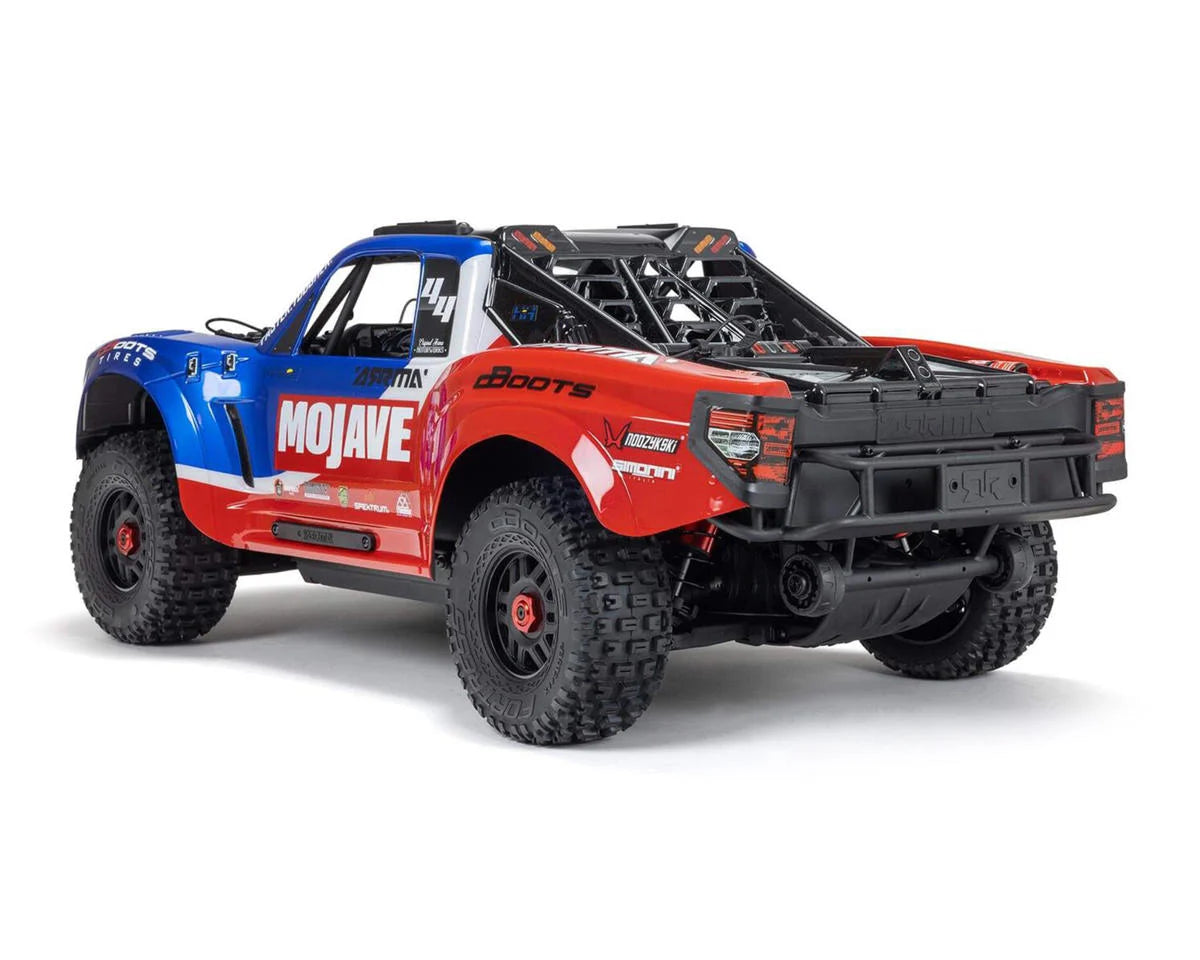 Arrma ARA4404T2 Mojave 4S BLX Brushless 1/8 4WD RTR Electric Desert Truck (Blue/Red) w/Spektrum SLT3 2.4GHz Radio