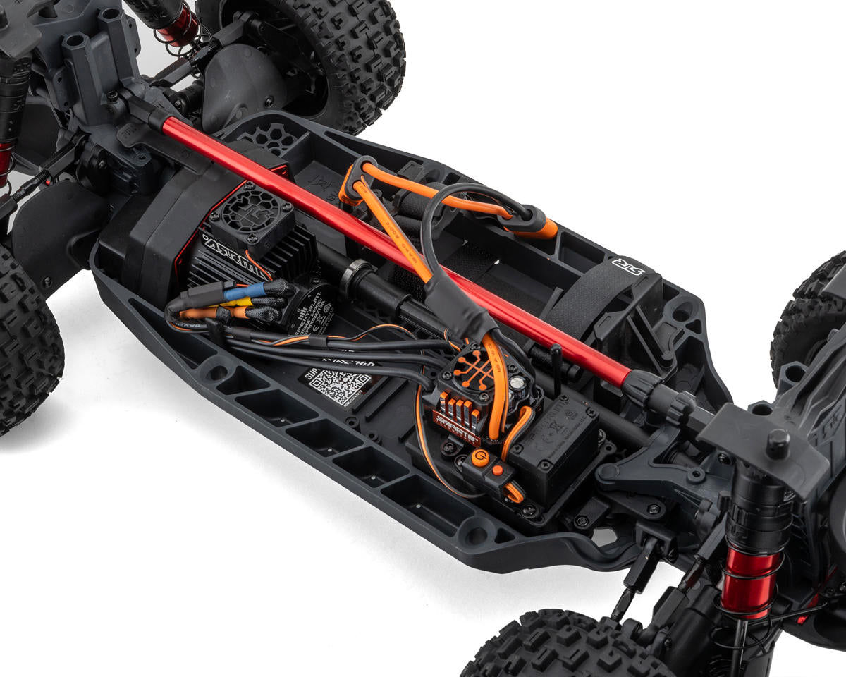 Arrma ARA4404T2 Mojave 4S BLX Brushless 1/8 4WD RTR Electric Desert Truck (Blue/Red) w/Spektrum SLT3 2.4GHz Radio