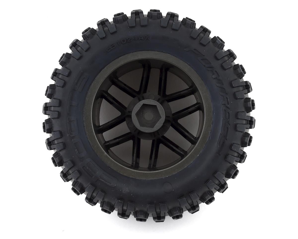 Arrma ARA550086 BLX 4x4 Dboots 'Fortress MT' 1/8 Pre-mounted Tire Set (Gun Metal) (2)