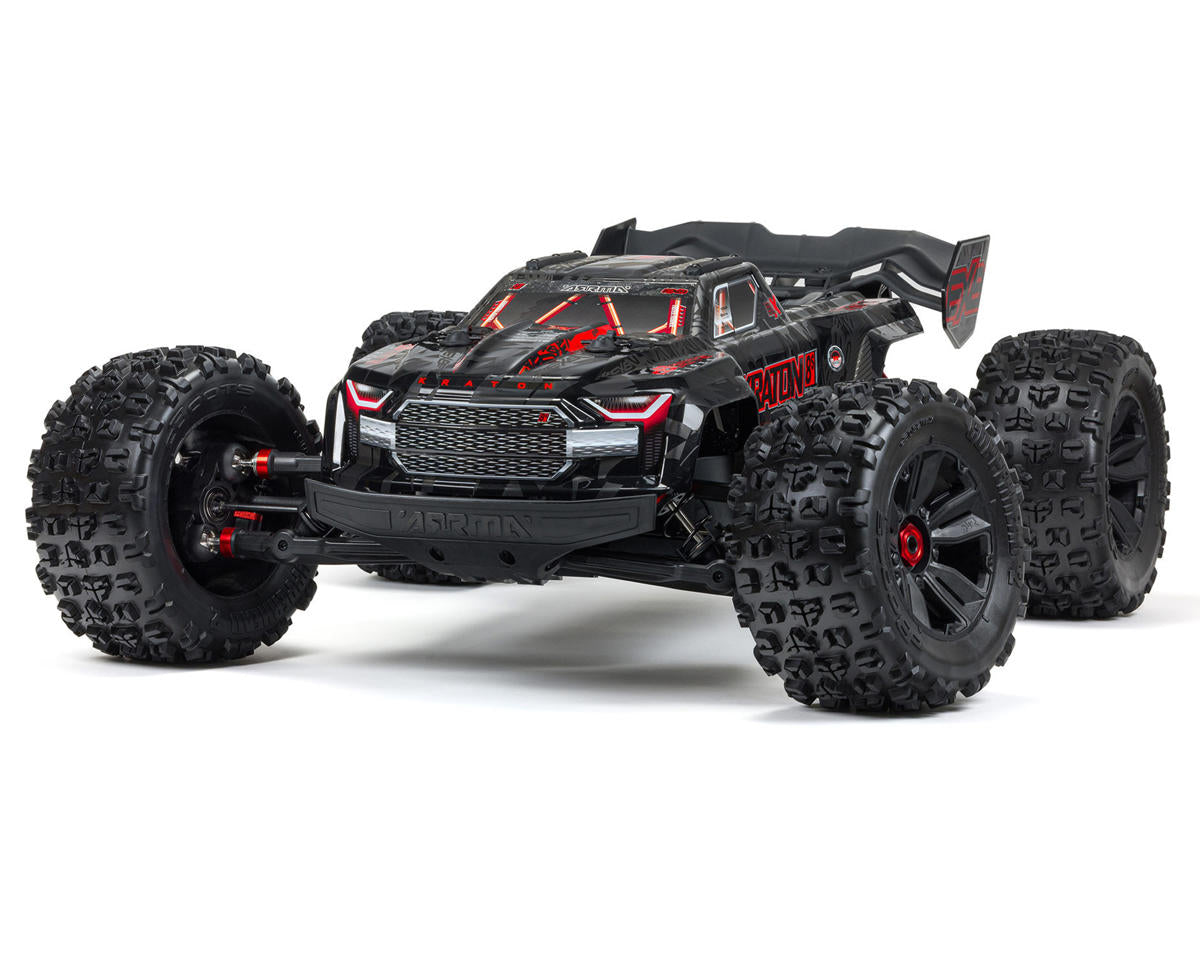 Arrma ARA5808V2T1 Kraton 8S BLX EXB Sin escobillas RTR 1/5 4WD Monster Truck (negro) con radio DX3, Smart ESC y AVC