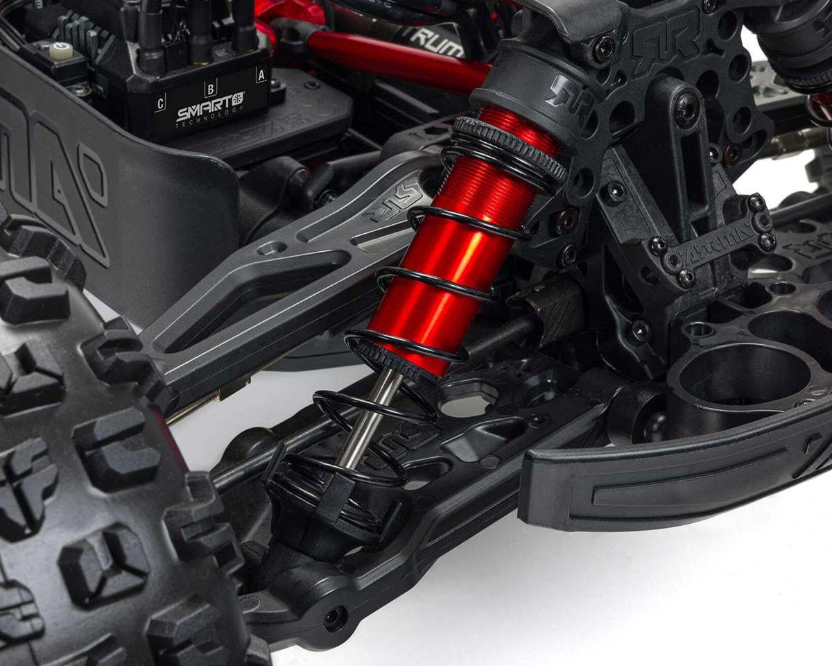 Arrma ARA5808V2T1 Kraton 8S BLX EXB Sin escobillas RTR 1/5 4WD Monster Truck (negro) con radio DX3, Smart ESC y AVC