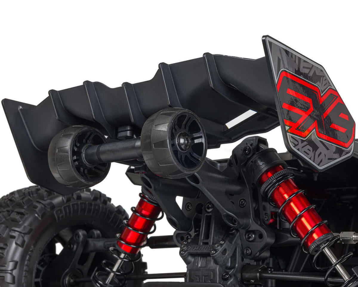 Arrma ARA5808V2T1 Kraton 8S BLX EXB Sin escobillas RTR 1/5 4WD Monster Truck (negro) con radio DX3, Smart ESC y AVC