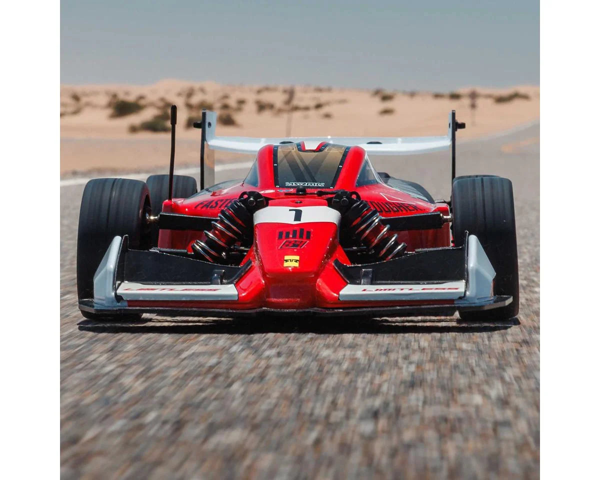 Arrma ARA7816T1 Limitless 120 8S BLX 4WD RTR Electric Brushless Street Speed (Red/Black) w/DX3 Radio, Smart ESC & AVC