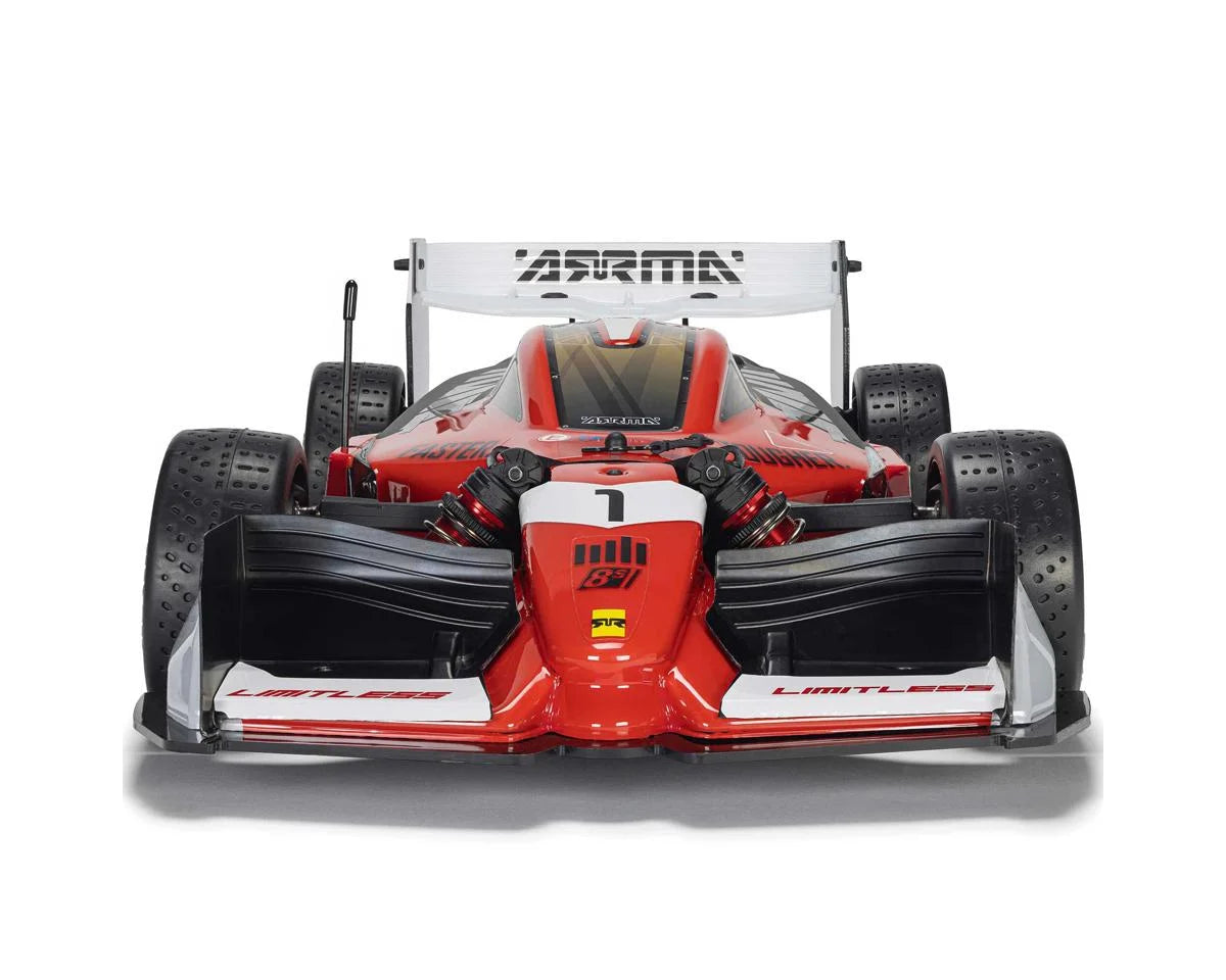 Arrma ARA7816T1 Limitless 120 8S BLX 4WD RTR Electric Brushless Street Speed (Red/Black) w/DX3 Radio, Smart ESC & AVC