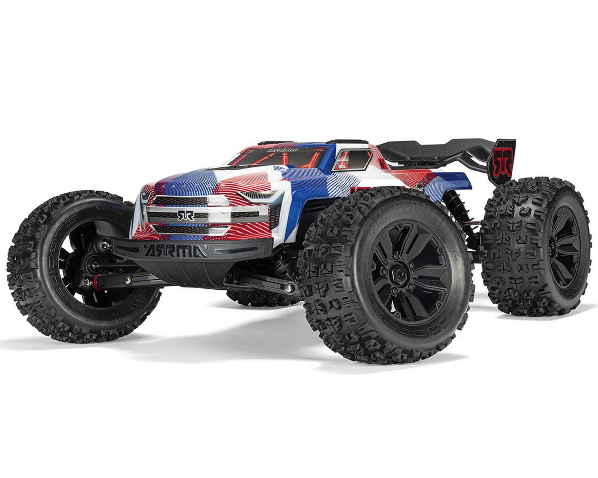 Arrma ARA8608V6T4 Kraton 6S BLX RTR 1/8 4WD Brushless Speed Truck (Blue/Red) (V6) w/SLT3 2.4GHz Radio