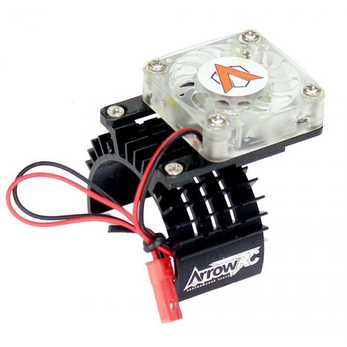 Powerhobby Aluminum Motor Cooling Fan FOR Traxxas Slash Stampede Rustler Black