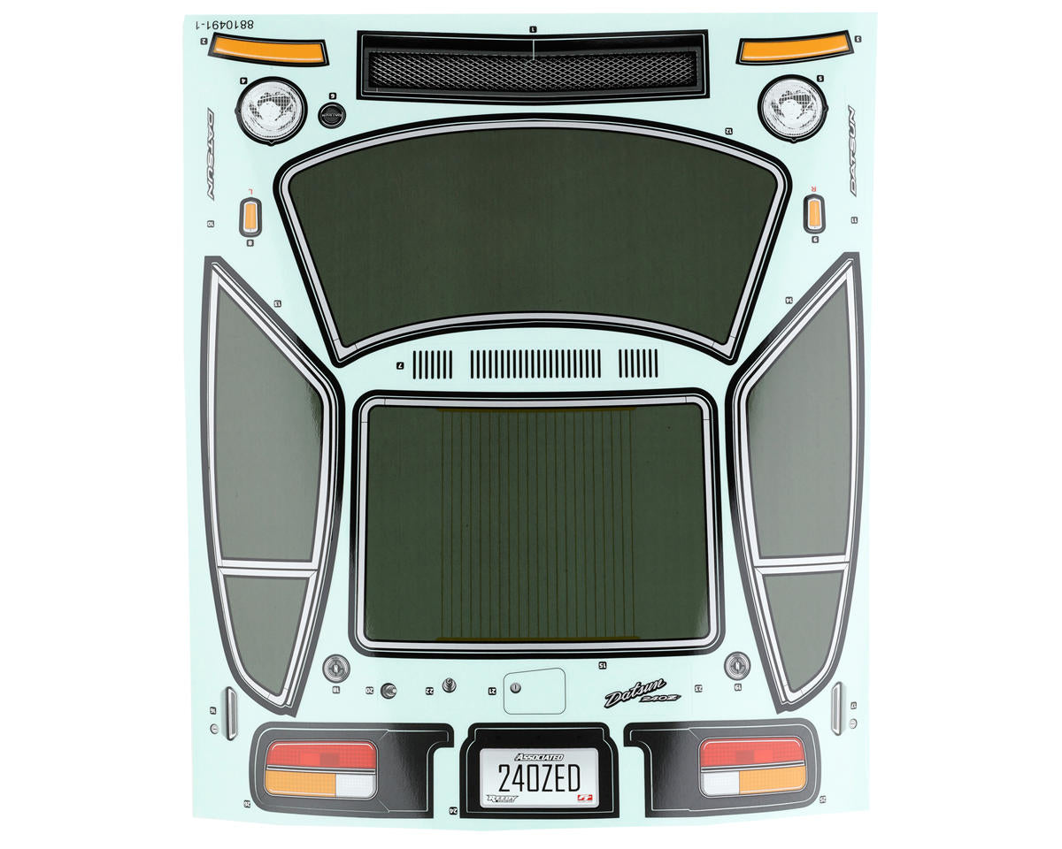 Team Associated 31906 Apex2 Sport Datsun 240Z Body (Clear)