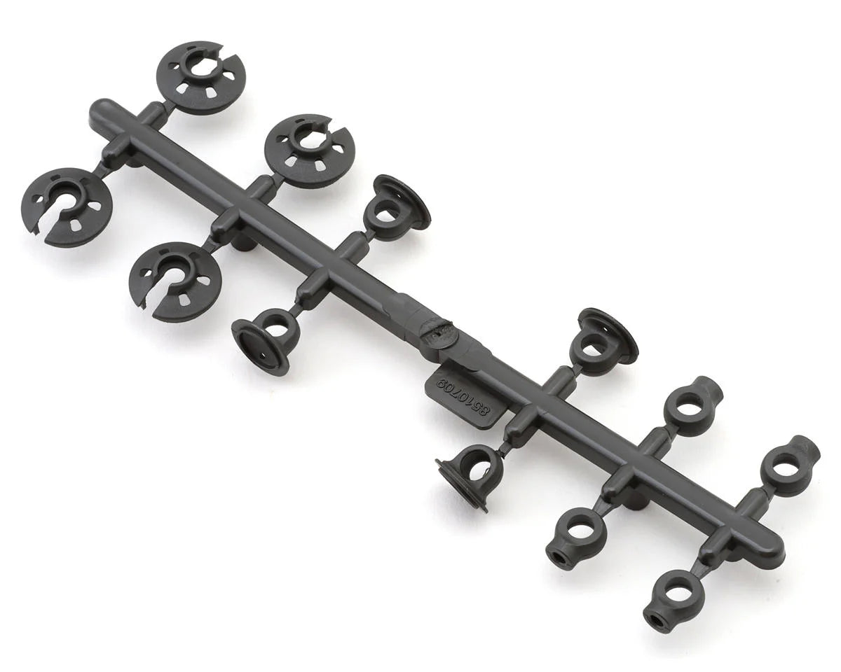 Team Associated 32076 RC10TC8 Shock Rod Ends & Spring Cups Set