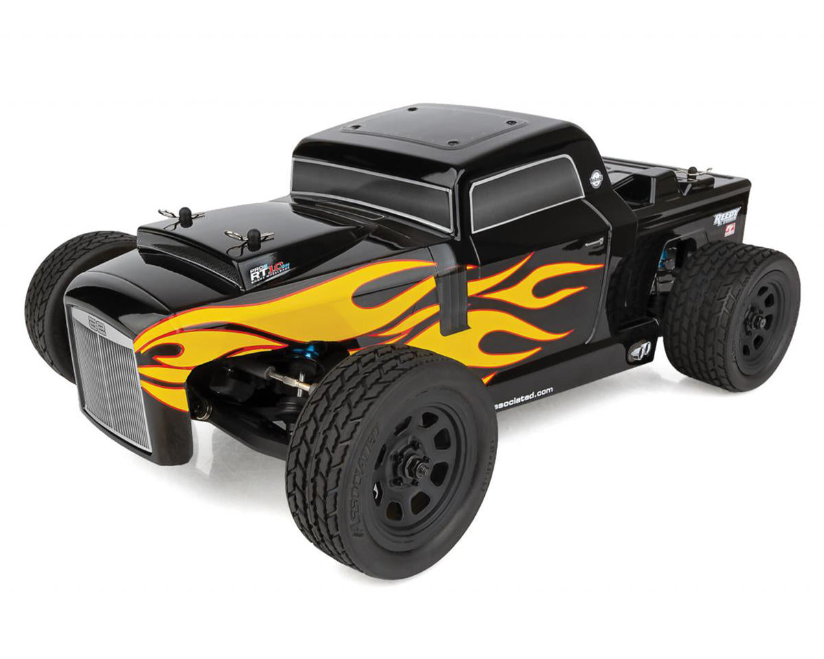 Team Associated ASC70024C Pro2 RT10SW 2WD RTR Electric Street Hot Rod Truck Combo (negro) con radio de 2,4 GHz, batería y cargador