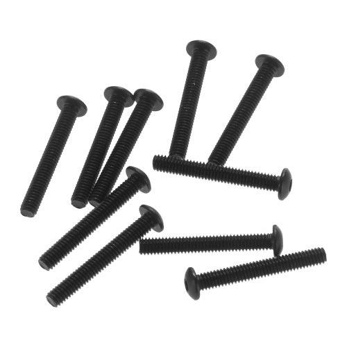Axial AX31491 M2.6x18mm Hex Socket Button Head (Black) (10) 1/18 Yeti Jr / Score