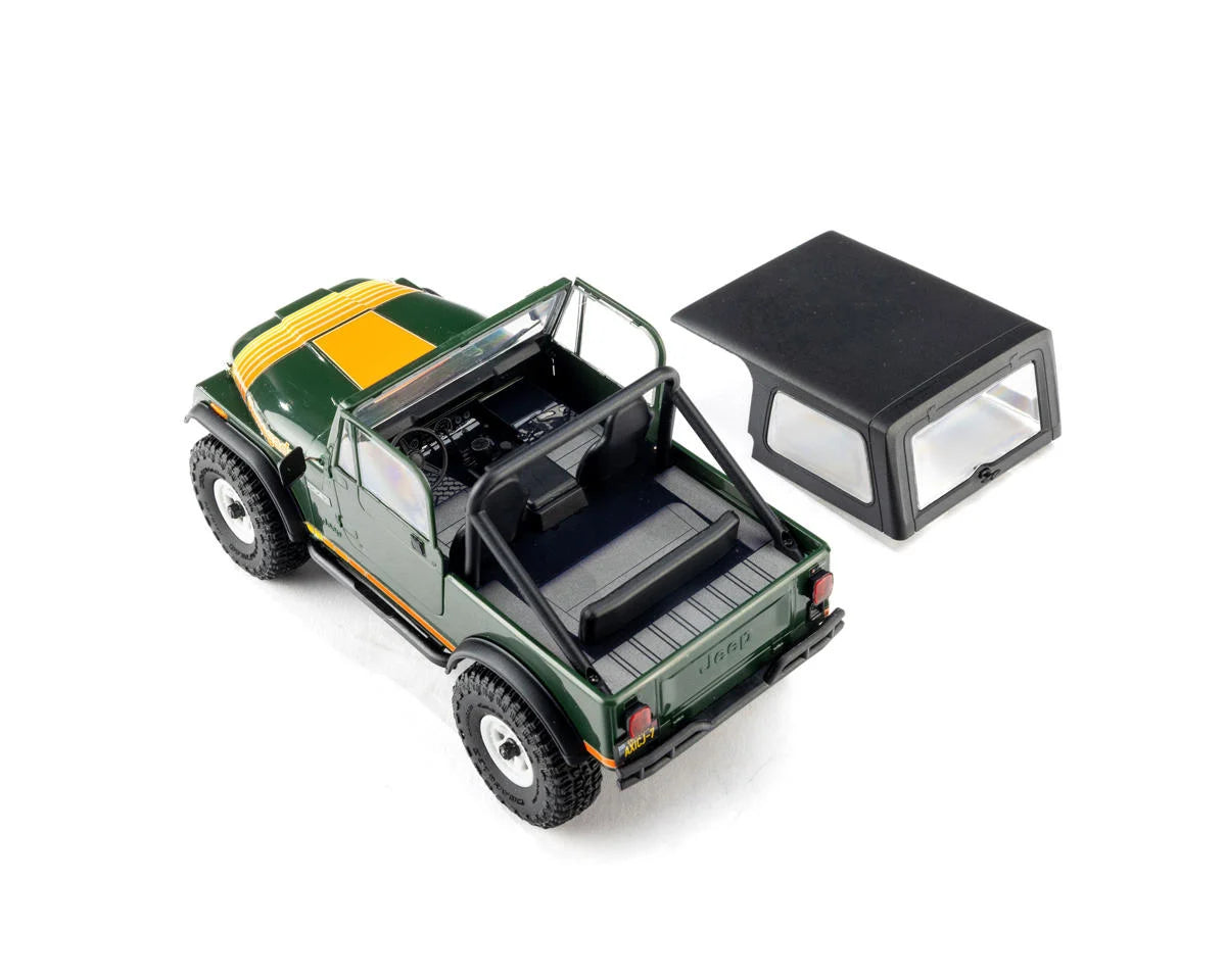 Axial AXI-3273T2 SCX30 Jeep CJ-7 Renegade 1/30 4WD RTR Scale Mini Crawler (Classic Version) (Green) w/2.4GHz Radio, Battery & Charger