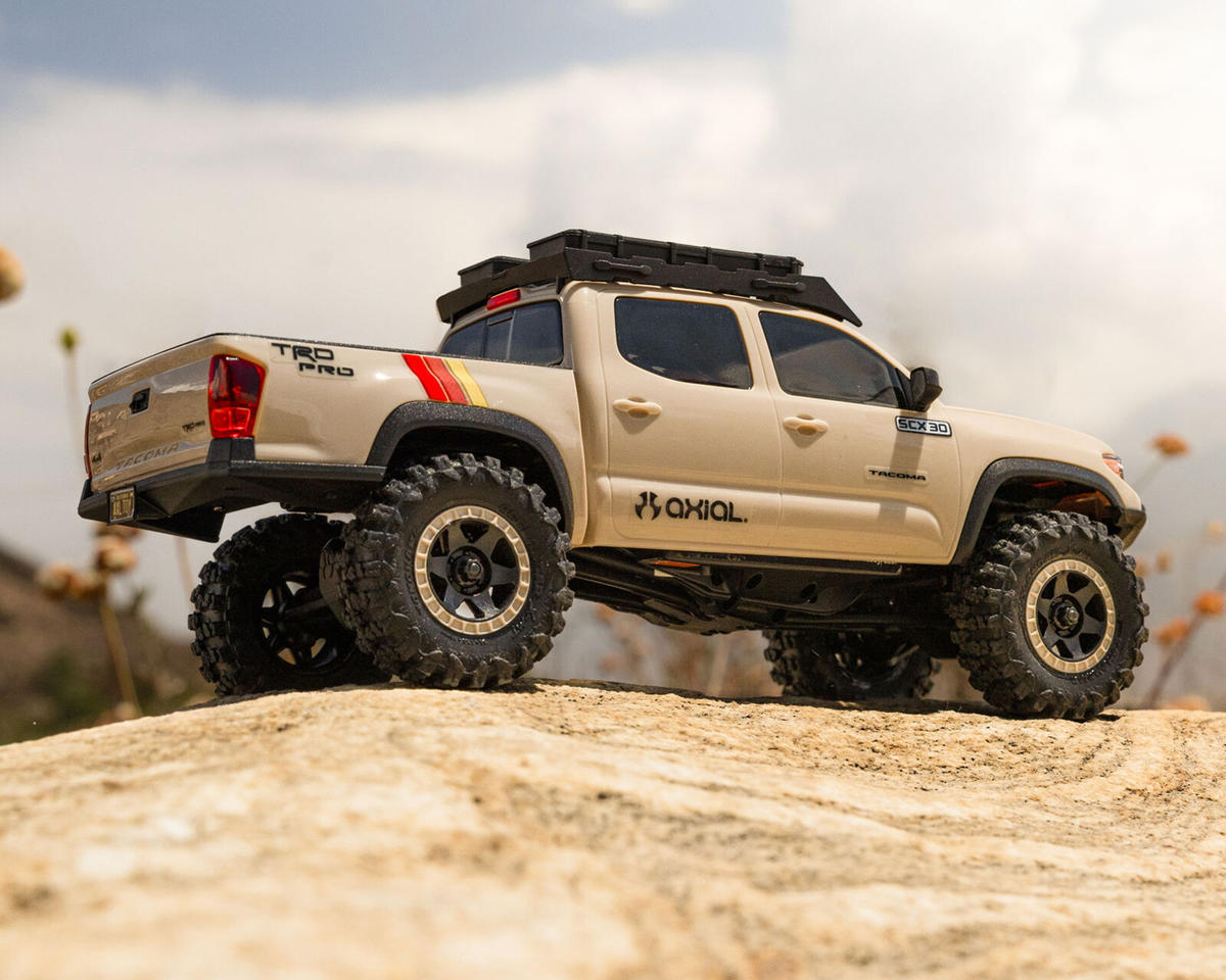 Axial AXI-3289T2 SCX30 Toyota Tacoma TRD Pro 1/30 4WD RTR Scale Mini Crawler (Dark Earth) w/2.4GHz Radio, Battery & Charger