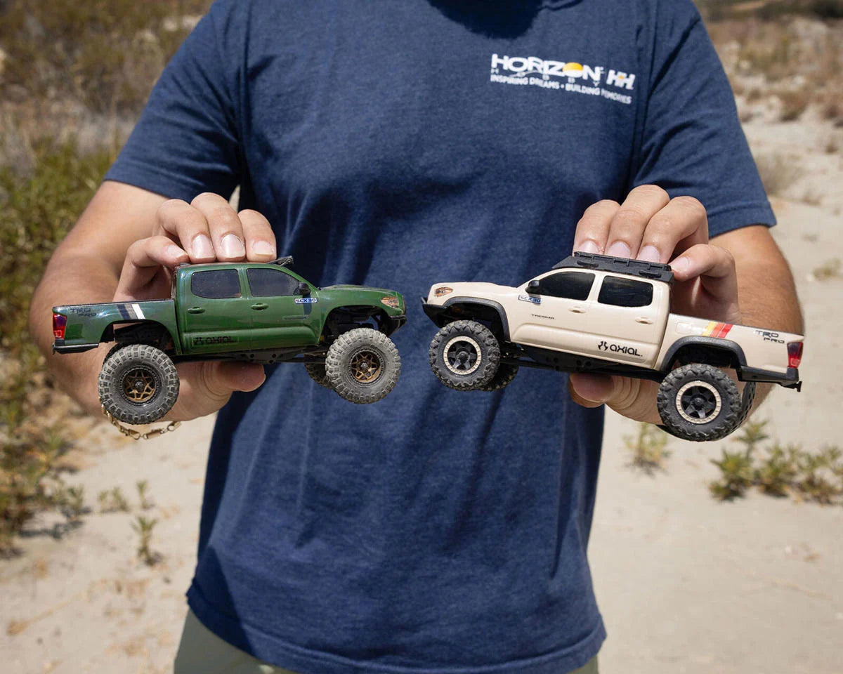 Axial AXI-3289T2 SCX30 Toyota Tacoma TRD Pro 1/30 4WD RTR Scale Mini Crawler (Dark Earth) w/2.4GHz Radio, Battery & Charger