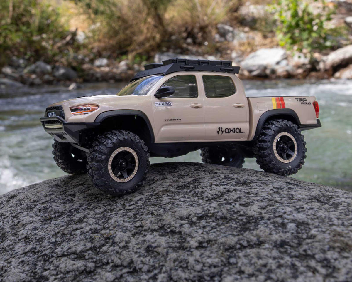 Axial AXI-3289T2 SCX30 Toyota Tacoma TRD Pro 1/30 4WD RTR Scale Mini Crawler (Dark Earth) w/2.4GHz Radio, Battery & Charger