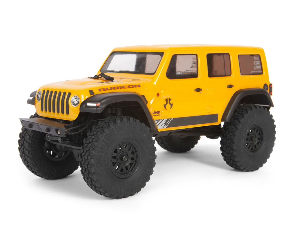 Axial AXI00002V2T2 SCX24 2019 Jeep Wrangler JLU CRC 1/24 4WD RTR Scale Mini Crawler (Yellow) w/2.4GHz Radio