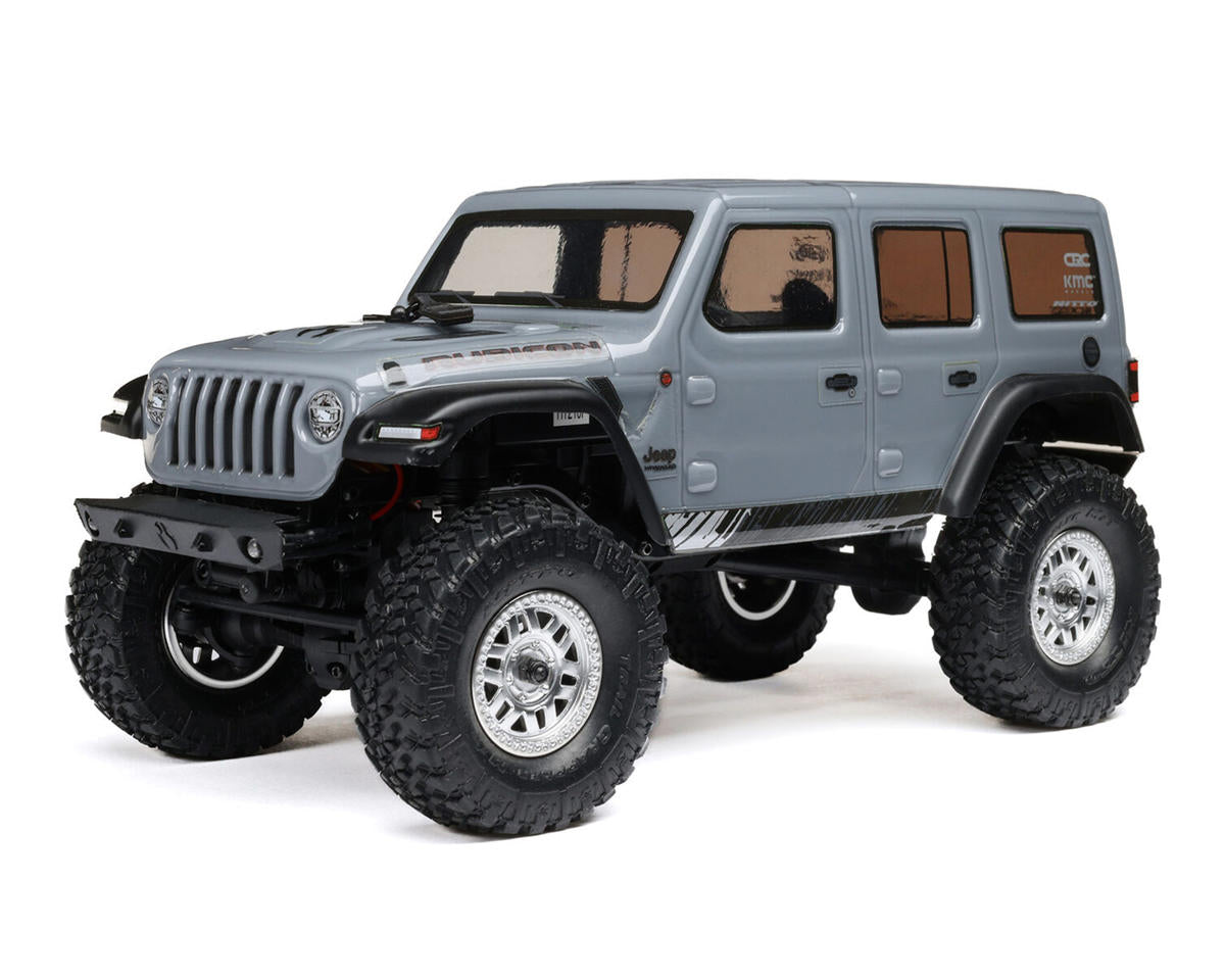 Axial AXI00002V3T3 SCX24 Jeep Wrangler JLU 4WD RTR Scale Mini Rock Crawler (Grey) w/2.4GHz Radio, Battery & Charger