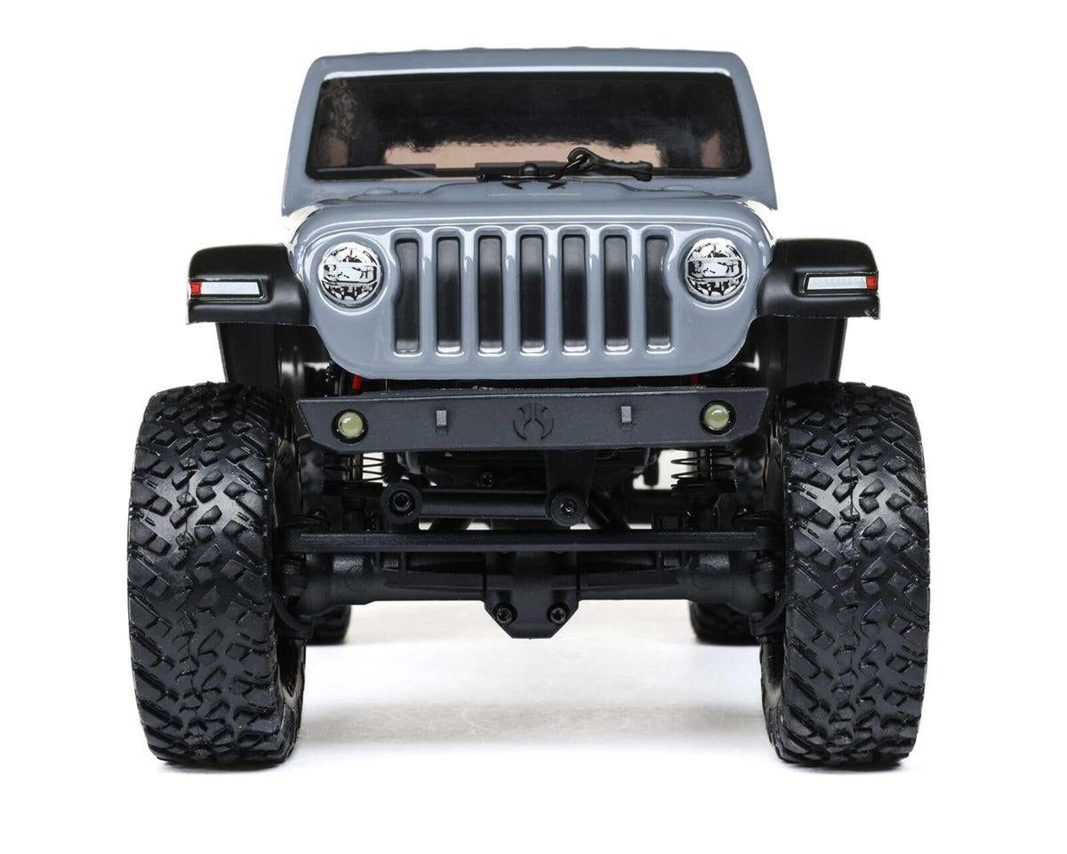 Axial AXI00002V3T3 SCX24 Jeep Wrangler JLU 4WD RTR Scale Mini Rock Crawler (Grey) w/2.4GHz Radio, Battery & Charger