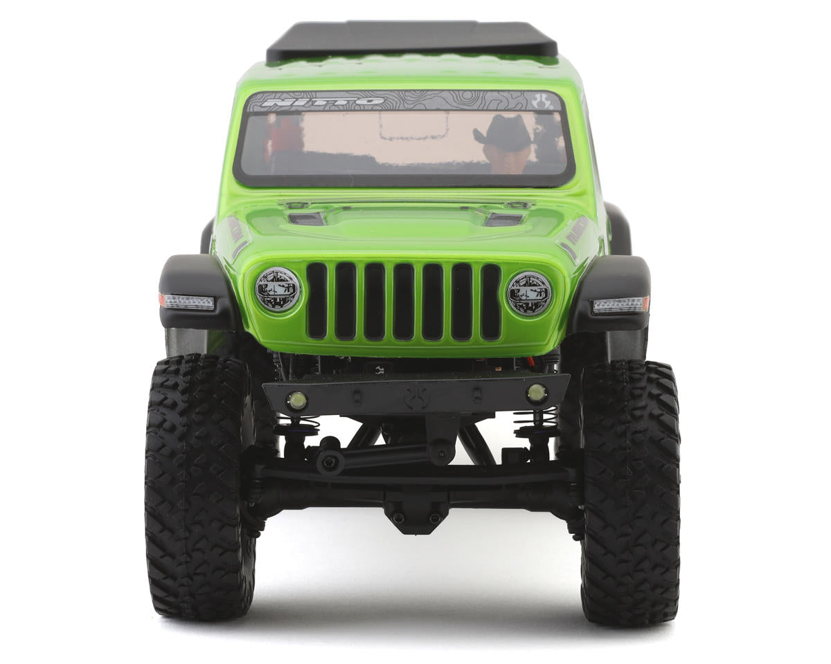 Axial AXI00005V2T3 SCX24 Jeep JT Gladiator 1/24 4WD RTR Scale Mini Crawler (Green) w/2.4GHz Radio